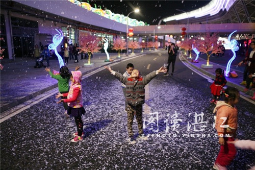 Large-scale lantern show draws focus in Zhanjiang
