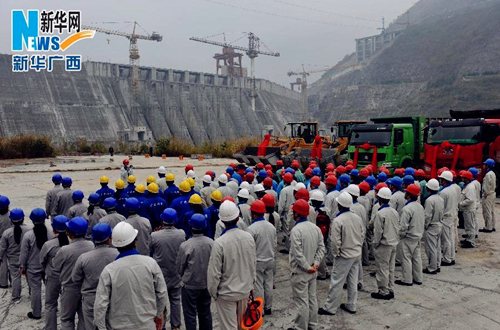 Longtan 500 ton ship lift starts construction