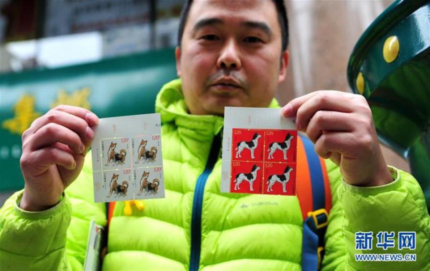 Stamps for year of dog issued in Guizhou
