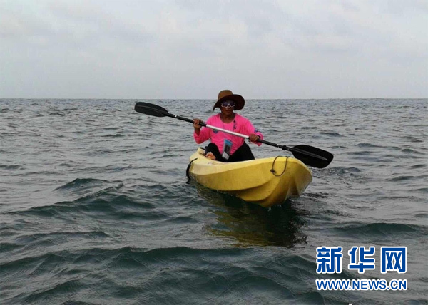 Guizhou runner measures the earth on foot