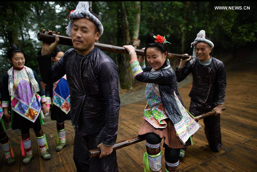 Last gunmen's tribe of Miao ethnic group