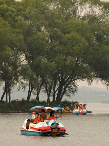 Waste landfill transformed to ecological park