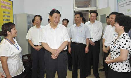 Chinese VP inspects Tangshan