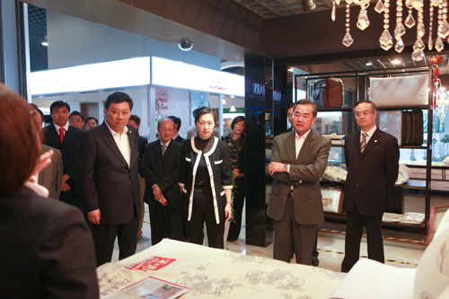 Wang Yi inspects Huaqiao