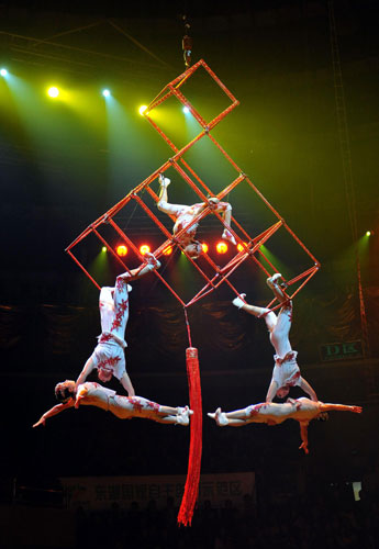 Art festival in Wuhan highlights acrobatics