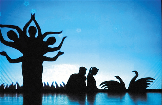 European shadow dance at Baotou theater