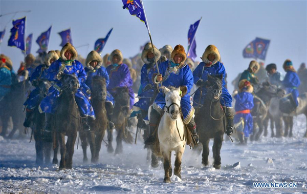 Opening ceremony of horse folk culture kicks off in North China's Inner Mongolia