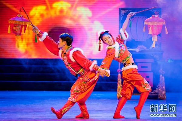 North China culture performance for Spring Festival