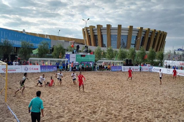 Iran wins gold at beach soccer final