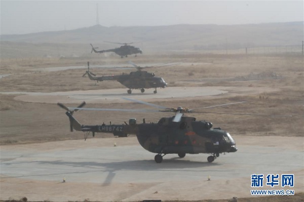 Flashback: Helicopters ready for Shenzhou-XI landing