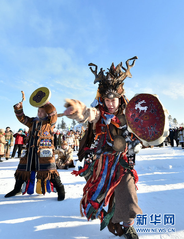 Oroqen people celebrate shamanic ritual gala in Hulunbuir