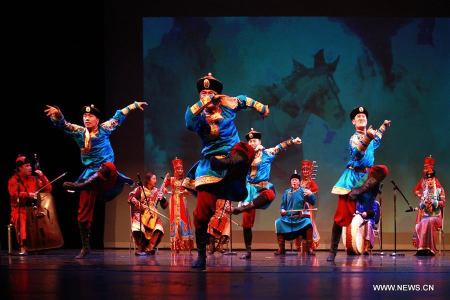 Artists from China's Inner Mongolia give performance in Houston
