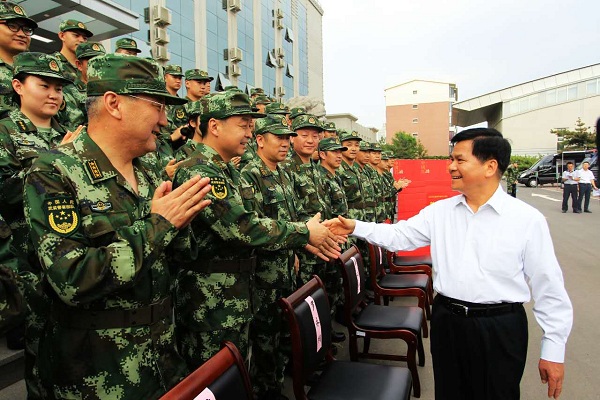 Inner Mongolia officials honor armed forces