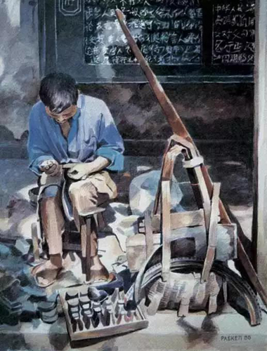 British man paints Zhouzhuang in watercolor - 2