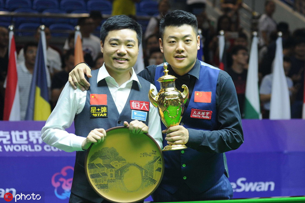 Chinese snooker players in challenge for quadruple crown