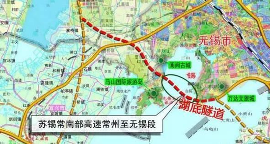 11-kilometer Taihu Lake tunnel starts building in Wuxi