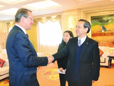 Jilin governor meets with German business rep