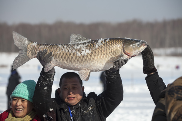 Fresh fish offers for Chinese New Year