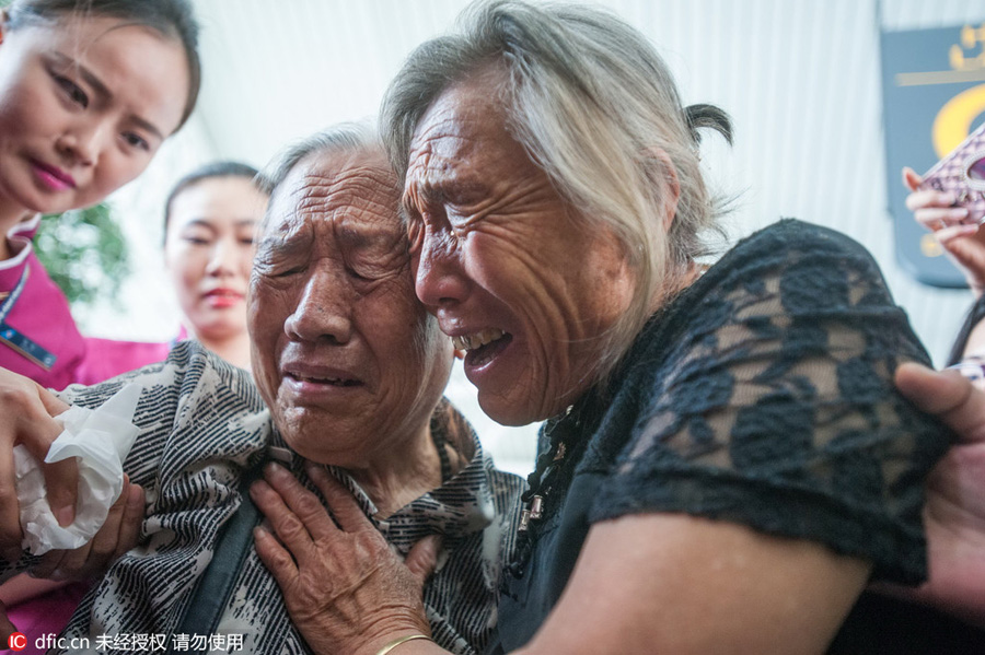 Tears of joy as woman abducted 73 years ago meets her sister