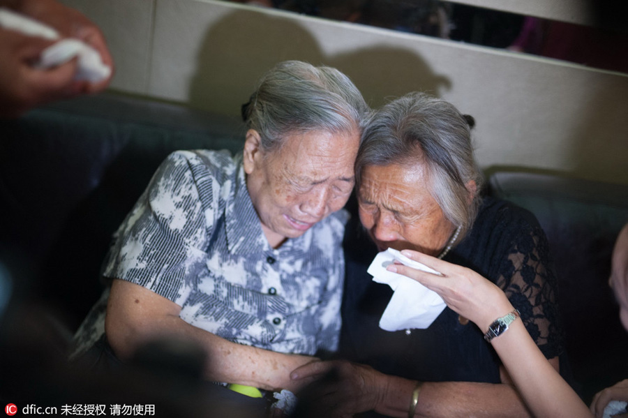 Tears of joy as woman abducted 73 years ago meets her sister