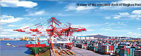 Yingkou Port breaks 100-million-ton barrier