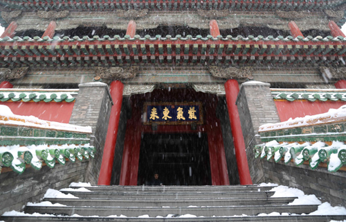 Snow comes to Shenyang Imperial Palace