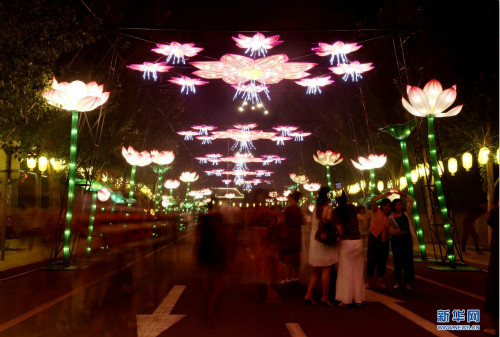 Colorful lanterns illuminate Shenyang