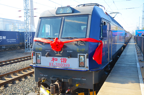 Train links Shenyang with European cities