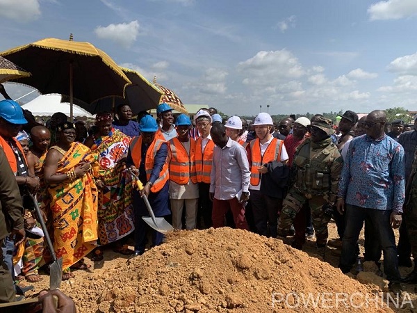 Ghanaian VP attends groundbreaking for POWERCHINA project