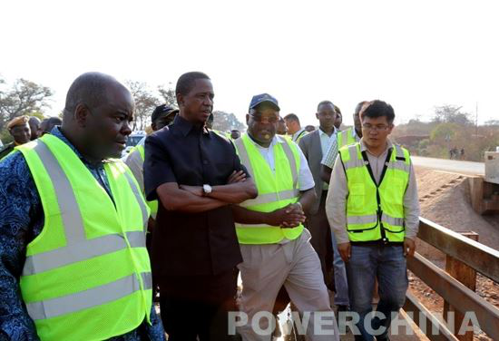 Zambian president praises POWERCHINA's road project