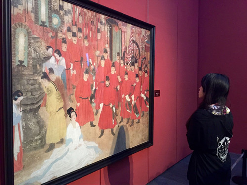 He Jiaying sole exhibition opens in Shandong province