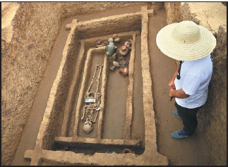 Tall ancestors found in Shandong tombs