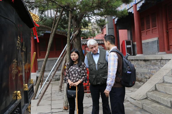 German sinologist's third visit to Mount Tai facilitates cultural understanding