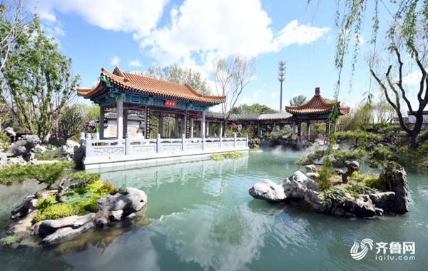 A view of Shandong Garden at Beijing horticultural expo