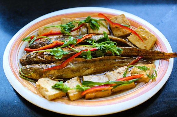 Stewed goby with toufu