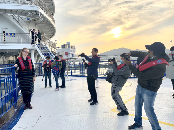 Yantai marine ranch complex welcomes foreign visitors