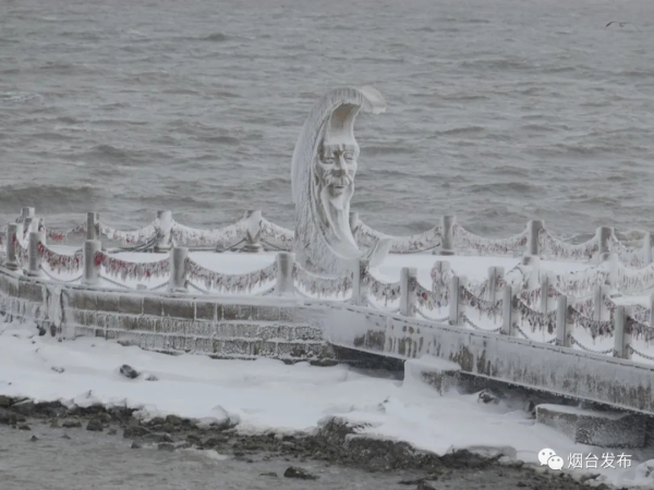 In pics: Spectacular snow-filled scenery in Yantai