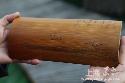Jiading Museum holds bamboo carving exhibition
