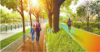 Century Park jogging path nears completion