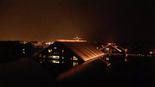 Night view at Guangfulin Relic Park