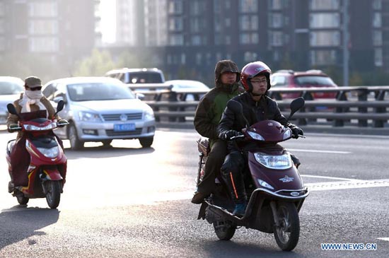Cold front hits N China's Shanxi province