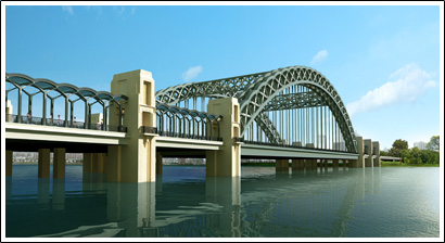 Datong city landscape-bridges