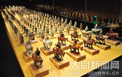 Northern Wei Dynasty figurines go on display