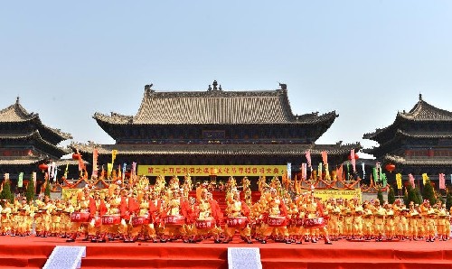 Hongdong holds ancestor worship ceremony