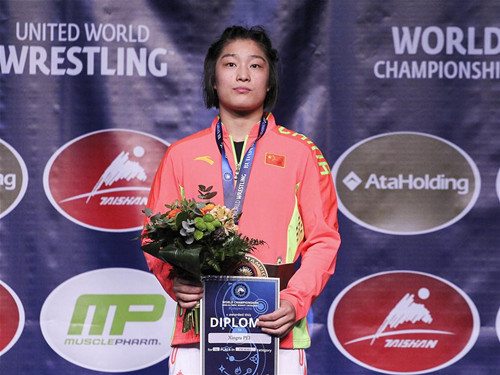 Shanxi woman wins world wrestling championship