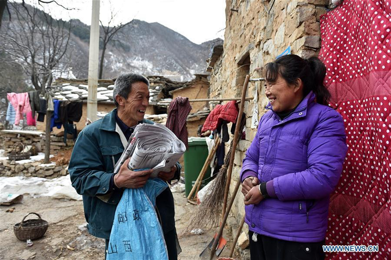 60-year-old postman working in mountainous area for 30 years