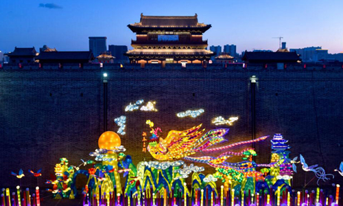 Ancient City of Datong embellished with lanterns