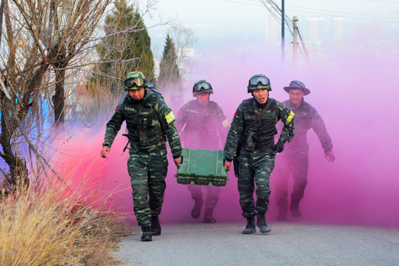 Armed police training underway in Shanxi