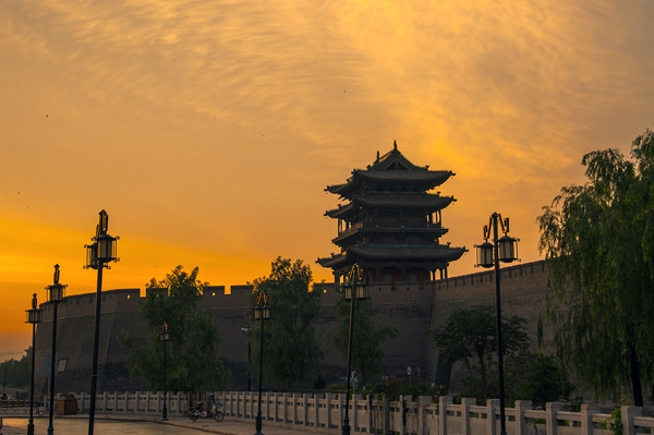Gatehouses stand guard over Pingyao