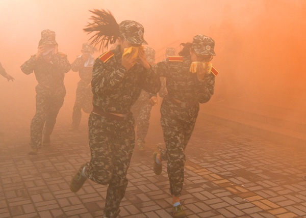 Shanxi University holds firefighting exercise